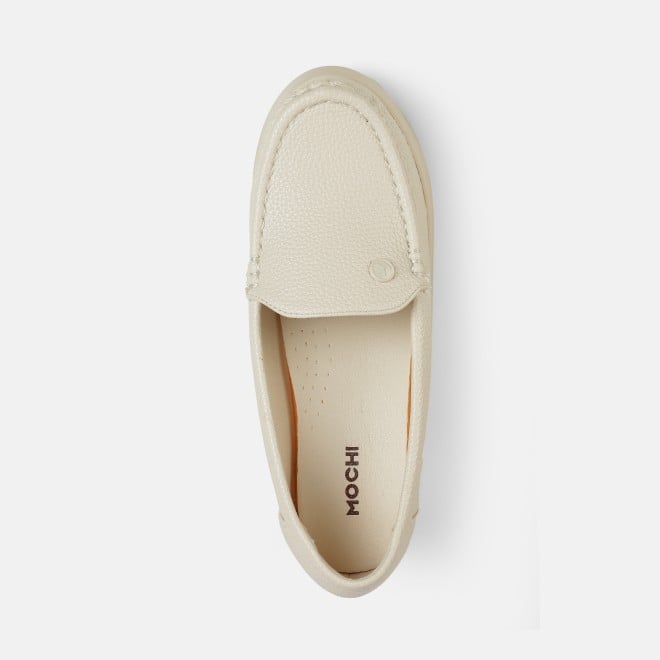 Mochi Women Beige Casual Loafers (SKU: 31-1313-20-36)