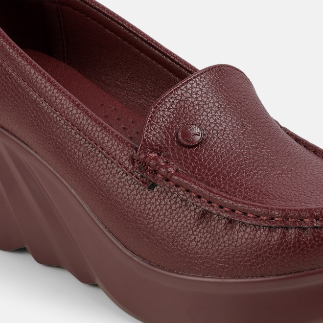Mochi Women Maroon Casual Loafers (SKU: 31-1313-44-36)