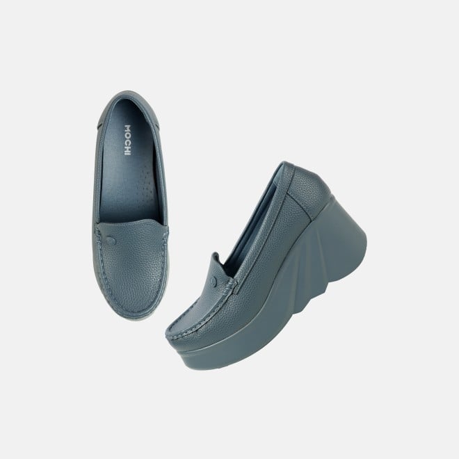 Mochi Women Blue Casual Loafers (SKU: 31-1313-45-36)