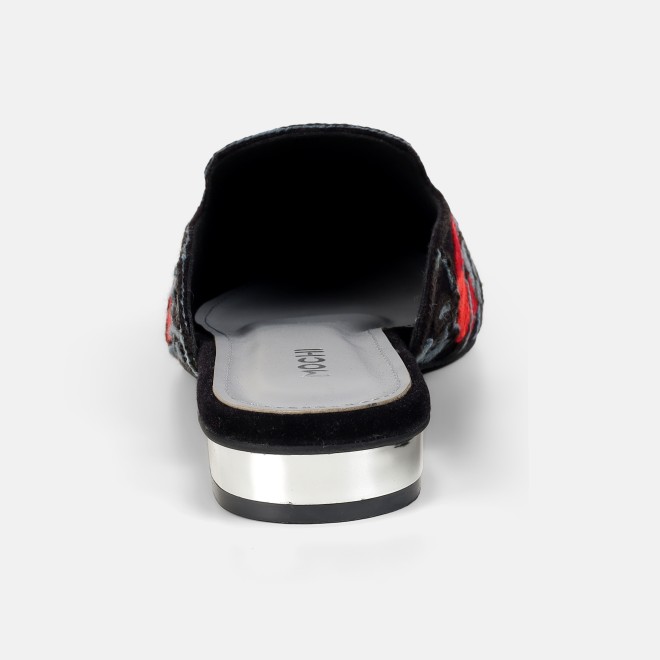 Mochi Women Black Ethnic Slip Ons (SKU: 31-1337-11-36)