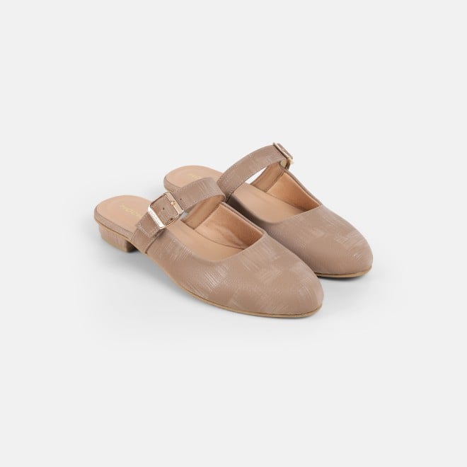 Mochi Women Beige Casual Slip Ons (SKU: 31-1338-20-36)