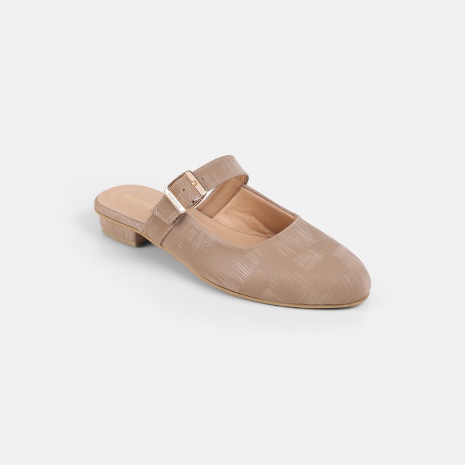 Mochi Women Beige Casual Slip Ons (SKU: 31-1338-20-36)