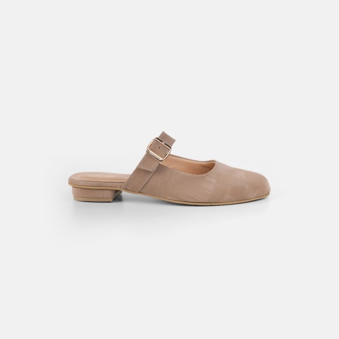 Mochi Women Beige Casual Slip Ons (SKU: 31-1338-20-36)