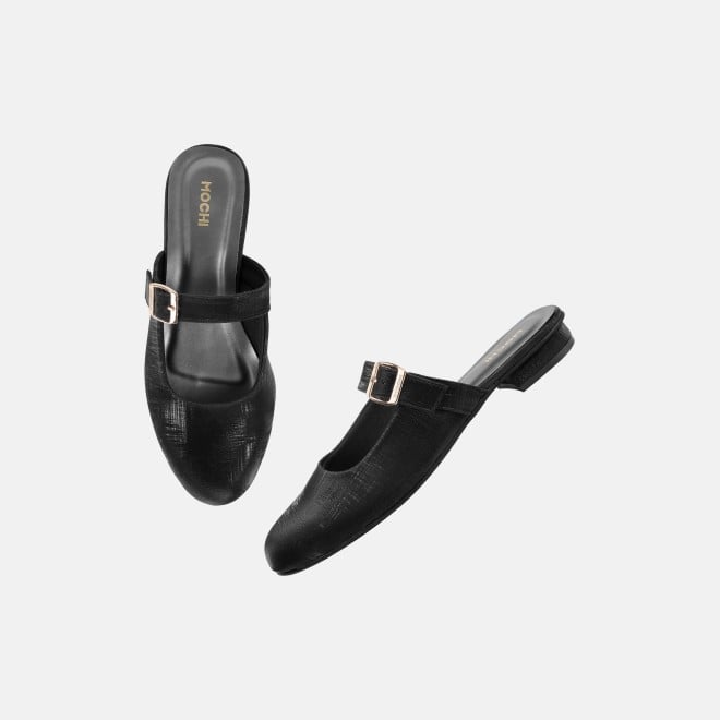 Mochi Women Black Casual Slip Ons (SKU: 31-1338-11-36)