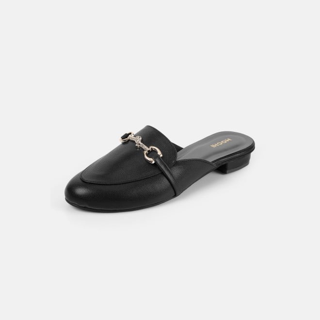 Mochi Women Black Formal Slip Ons (SKU: 31-1342-11-36)