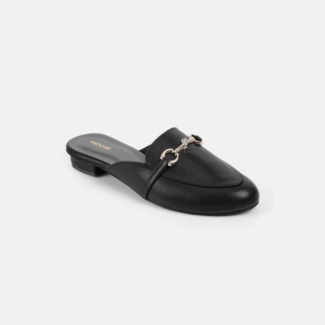 Mochi Women Black Formal Slip Ons (SKU: 31-1342-11-36)