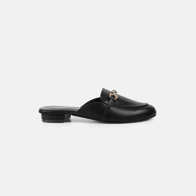 Mochi Women Black Formal Slip Ons (SKU: 31-1342-11-36)