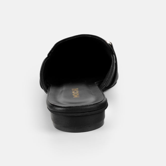 Mochi Women Black Formal Slip Ons (SKU: 31-1342-11-36)