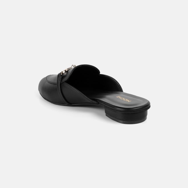 Mochi Women Black Formal Slip Ons (SKU: 31-1342-11-36)