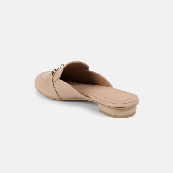 Mochi Women Beige Formal Slip Ons (SKU: 31-1342-20-36)