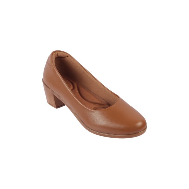 Mochi Women Tan Formal Pumps