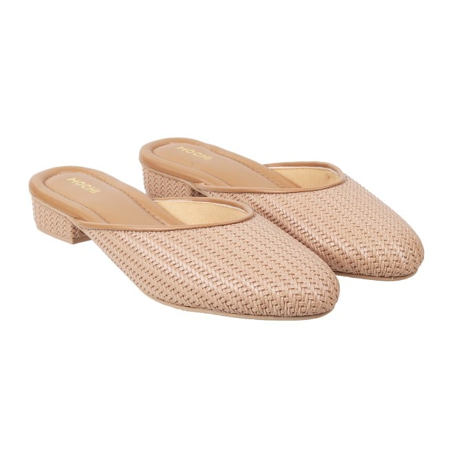 Mochi Women Beige Ethnic Sandals