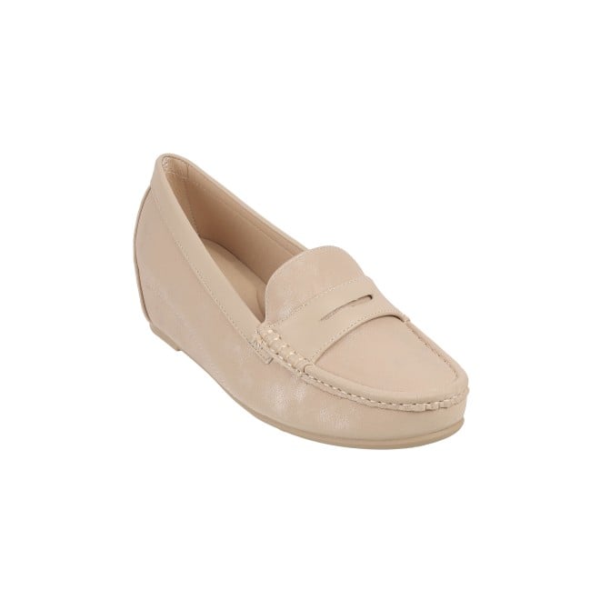 Mochi Women Dark-Beige Casual Loafers