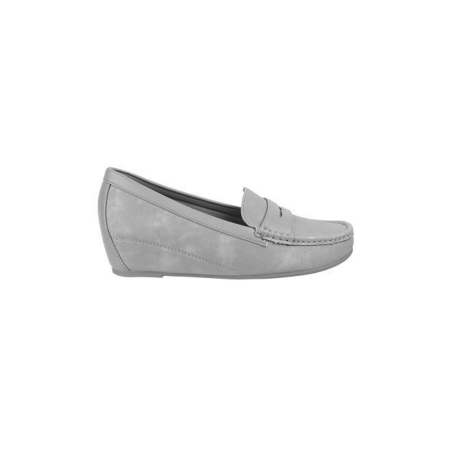 Mochi Women Grey Casual Loafers (SKU: 31-270-14-36)