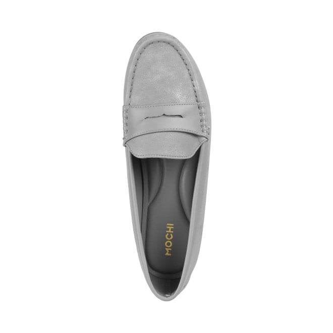 Mochi Women Grey Casual Loafers (SKU: 31-270-14-36)