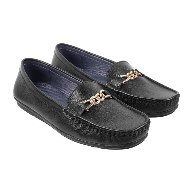 Mochi Women Black Casual Loafers