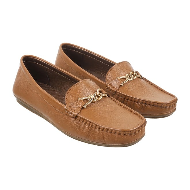 Mochi Women Tan Casual Loafers