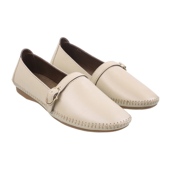 Mochi Women Beige Casual Ballerinas (SKU: 31-276L-20-42)