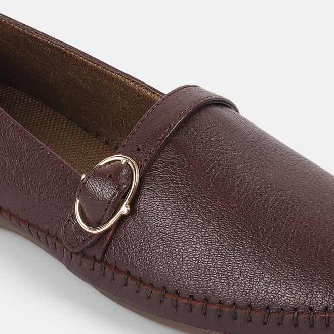 Mochi Women Maroon Casual Ballerinas (SKU: 31-276L-44-42)
