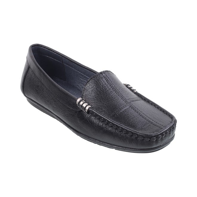 Mochi Women Black Casual Loafers