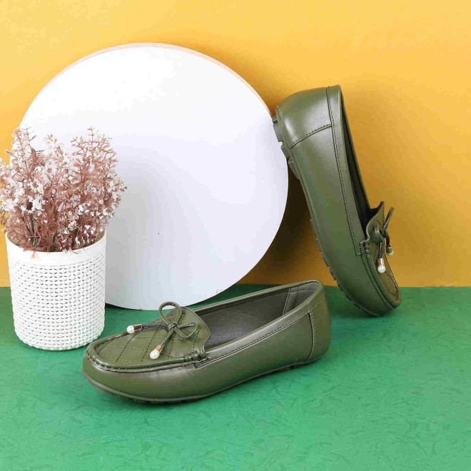 Mochi Women Green Casual Loafers (SKU: 31-318-21-37)