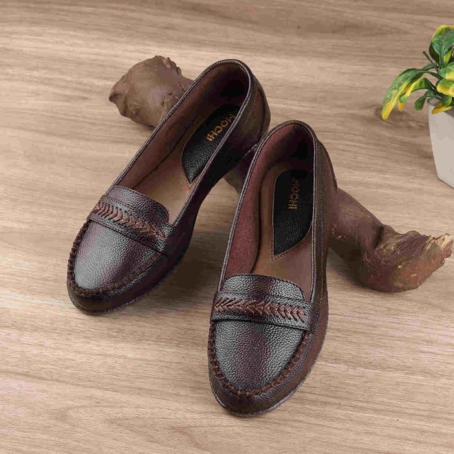 Mochi Women Brown Casual Ballerinas (SKU: 31-322-12-39)