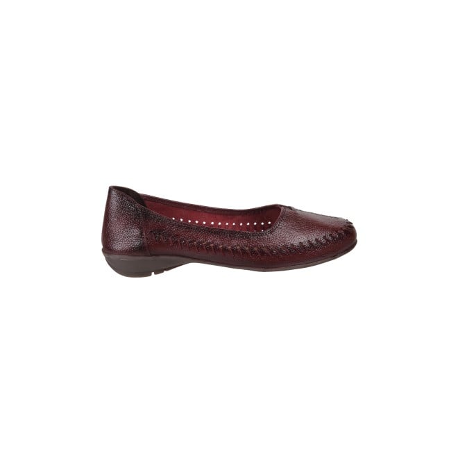 Mochi Women Maroon Casual Slip Ons (SKU: 31-325-44-36)