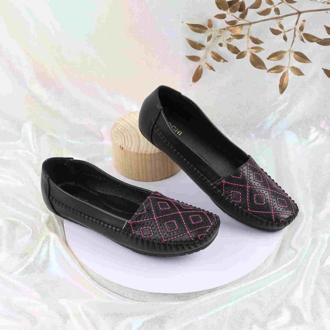 Mochi Women Black Casual Ballerinas (SKU: 31-330-11-36)