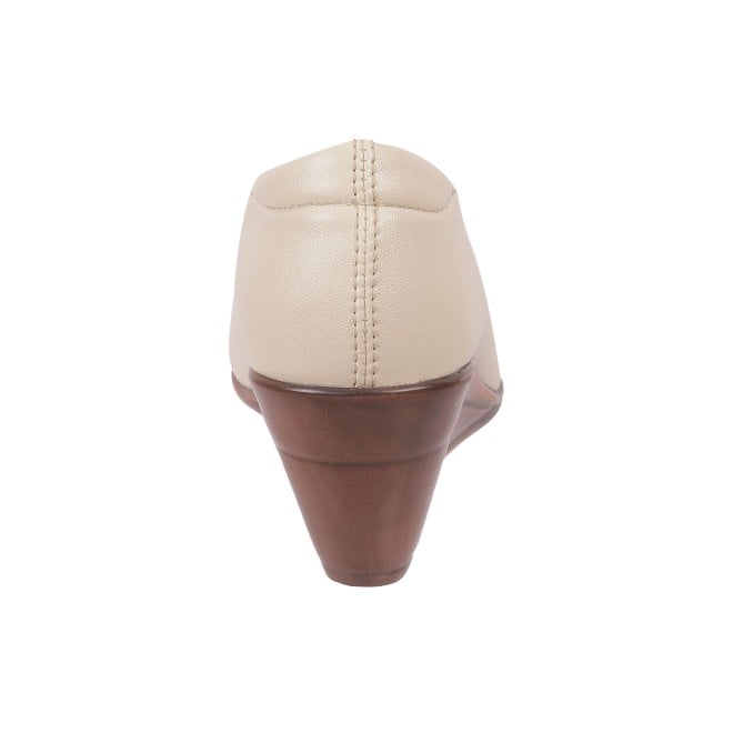 Mochi Women Beige Casual Ballerinas (SKU: 31-335-20-36)
