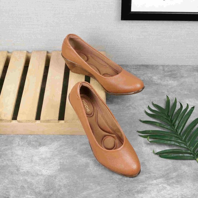 Mochi Women Tan Casual Ballerinas (SKU: 31-335-23-36)
