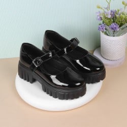 Women Black Casual Slip-Ons