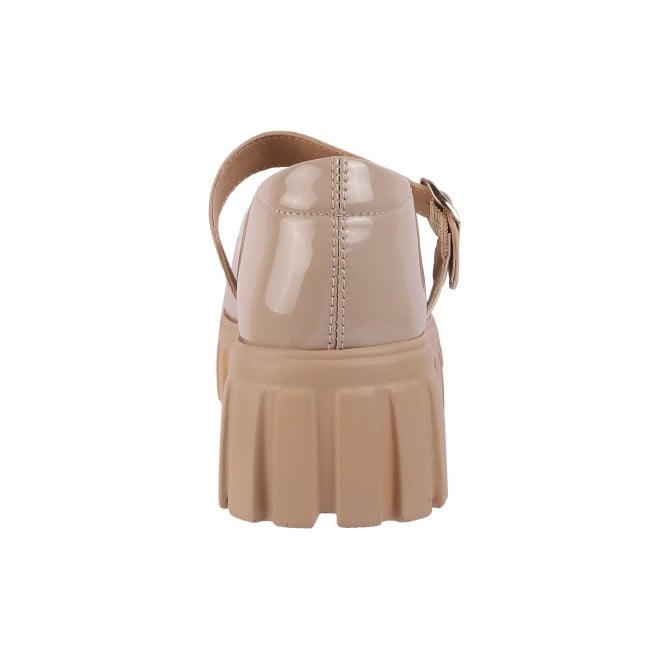 Mochi Women Beige Casual Slip-Ons (SKU: 31-340-20-38)