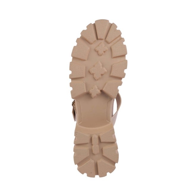 Mochi Women Beige Casual Slip-Ons (SKU: 31-340-20-38)