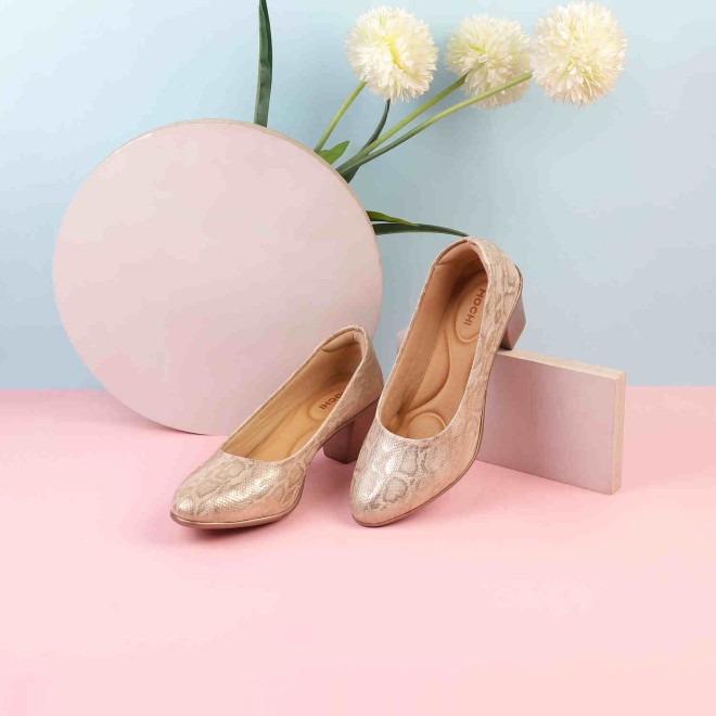Buy Mochi Women Gold Casual Ballerinas Online SKU: 31-342-15-38