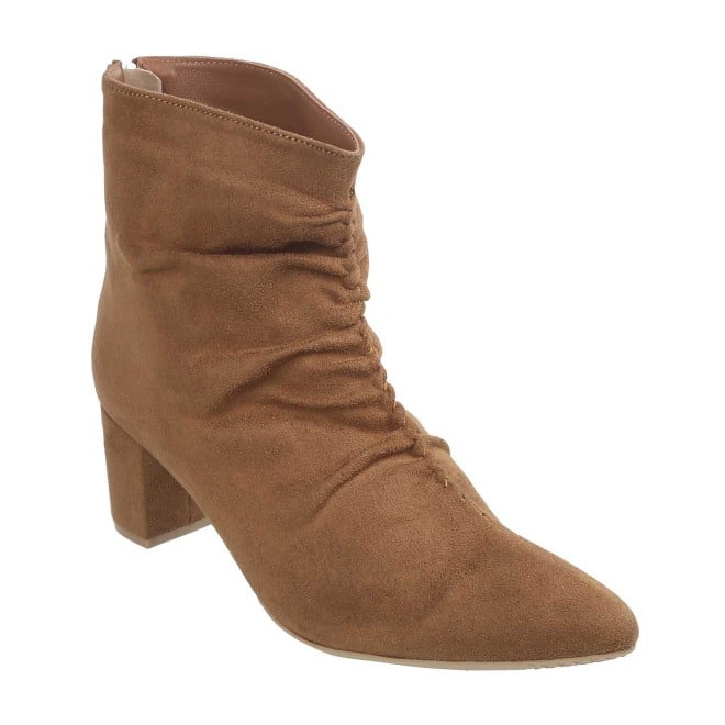 Mochi Women Brown Party Boots