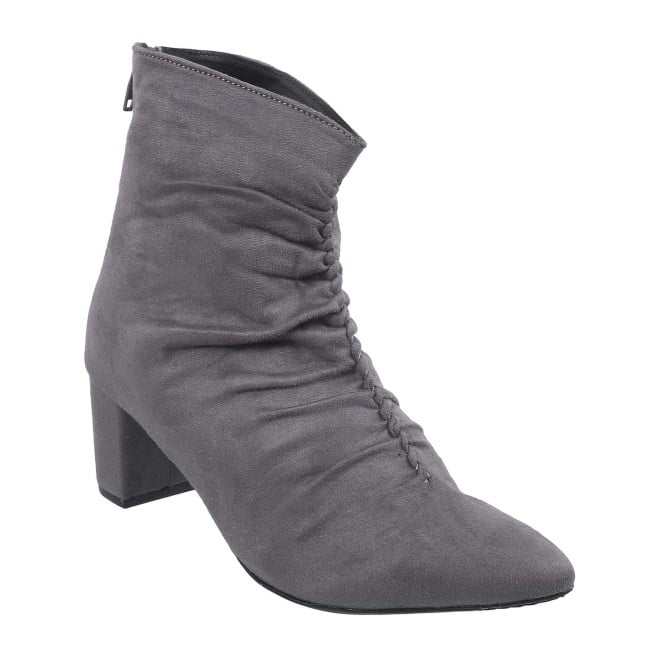 Mochi Women Grey Party Boots