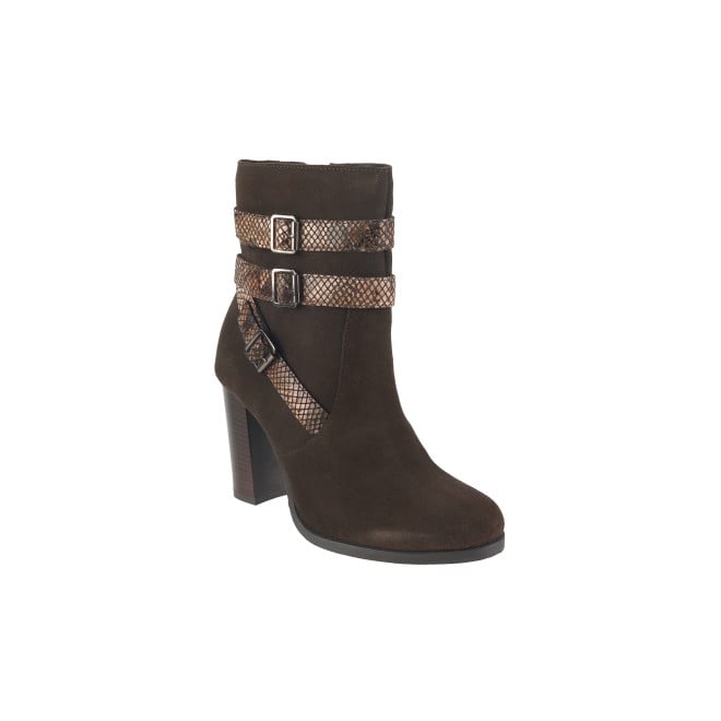 Mochi Women Brown Party Boots