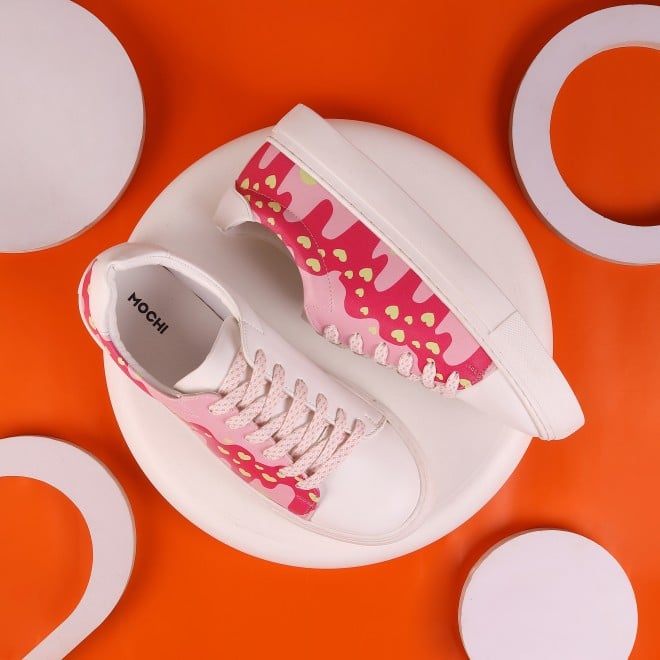 Mochi Women Pink Casual Sneakers