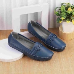 Women Blue-navy Casual Ballerinas