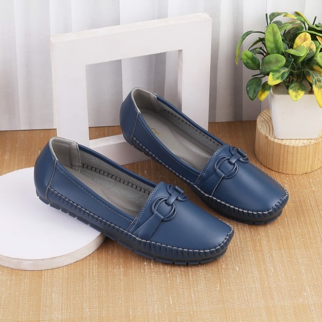 Mochi Women Blue-navy Casual Ballerinas