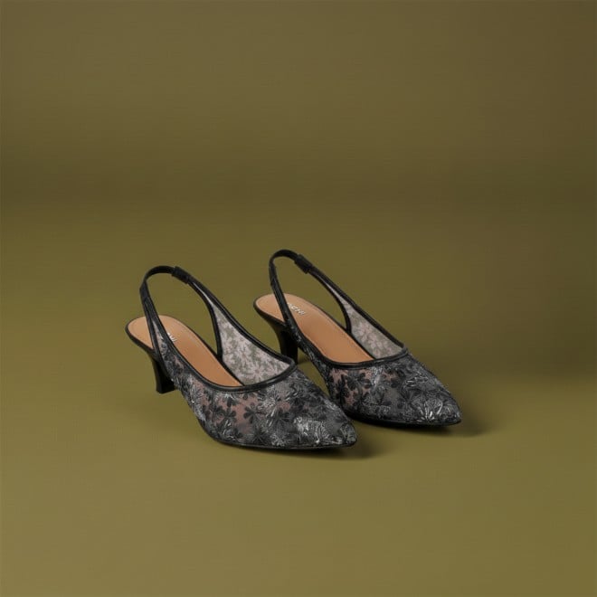 Mochi Women Black Casual Sandals