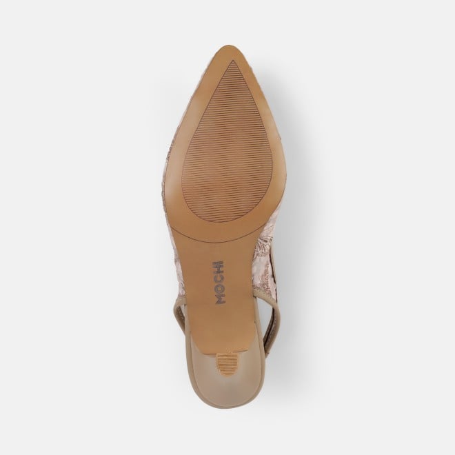 Mochi Women Beige Casual Sandals (SKU: 31-438-20-36)