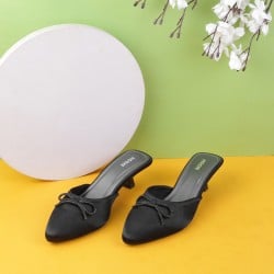 Women Black Formal Slip Ons