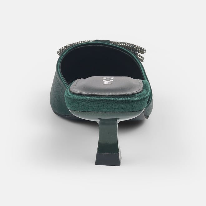 Mochi Women Green Formal Slip Ons (SKU: 31-442-21-36)