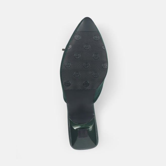 Mochi Women Green Formal Slip Ons (SKU: 31-442-21-36)