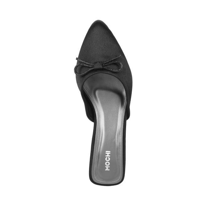 Mochi Women Black Formal Slip Ons (SKU: 31-442-11-36)