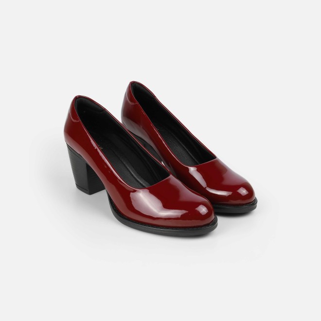 Mochi Women Maroon Formal Pumps (SKU: 31-444-44-37)