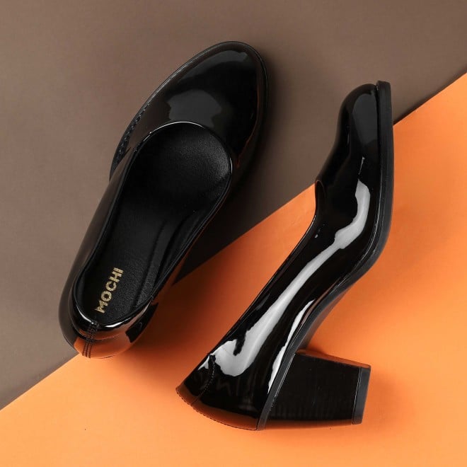 Mochi Women Black Formal Pumps