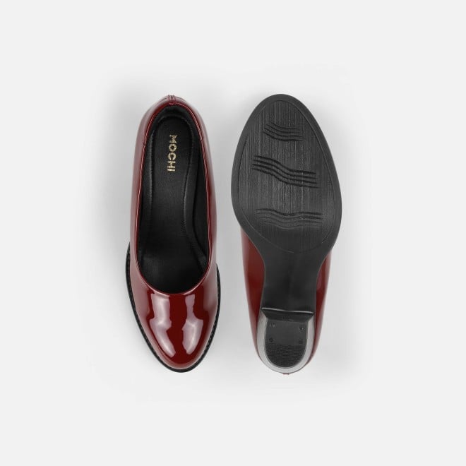 Mochi Women Maroon Formal Pumps (SKU: 31-444-44-37)