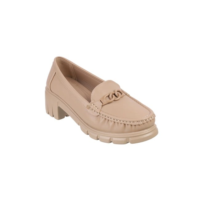 Mochi Women Khaki Casual Pumps